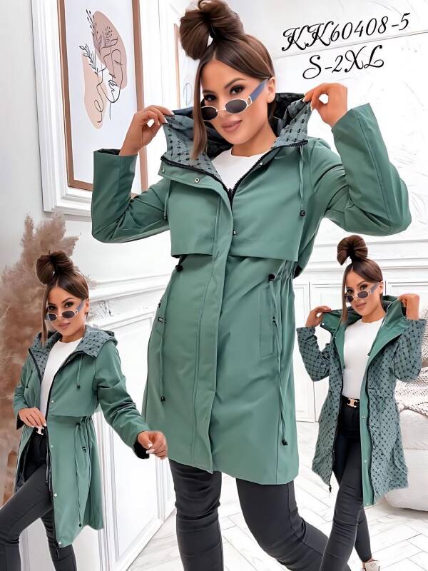 Plaszcze damkie  Roz S-2XL, 1 Kolor Paczka 5 szt